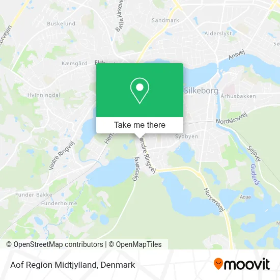 Aof Region Midtjylland map