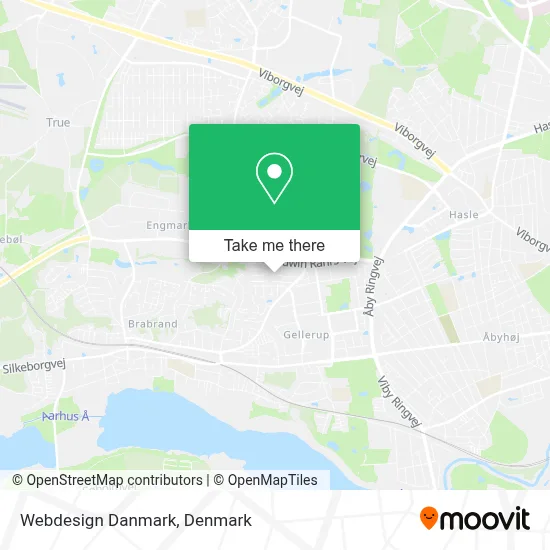 Webdesign Danmark map