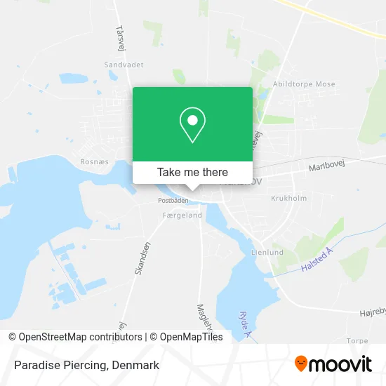 Paradise Piercing map