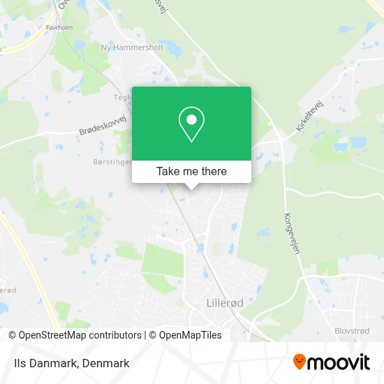 Ils Danmark map