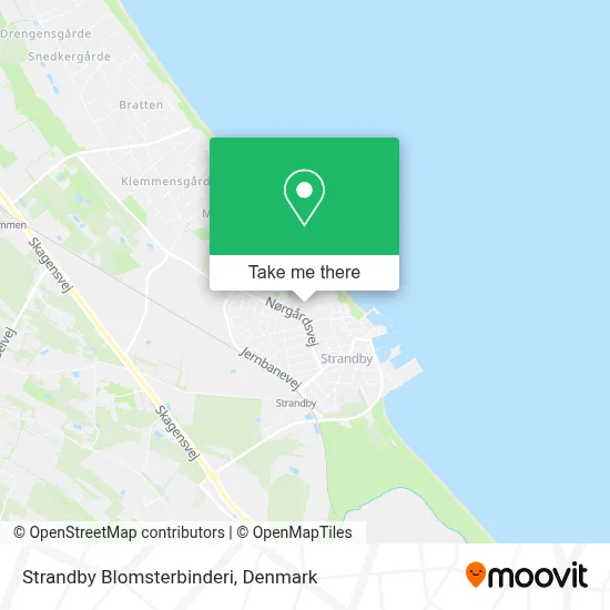 Strandby Blomsterbinderi map