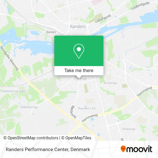 Randers Performance Center map