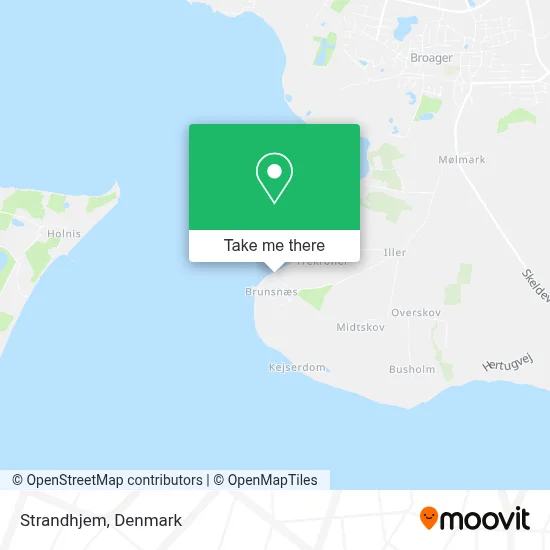 Strandhjem map