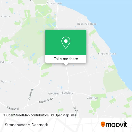 Strandhusene map