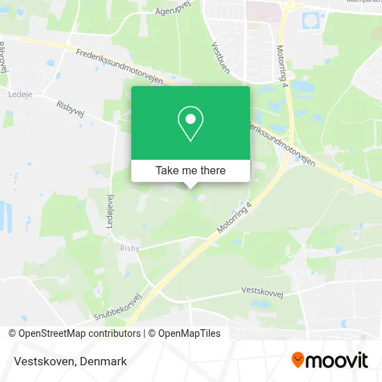 Vestskoven map