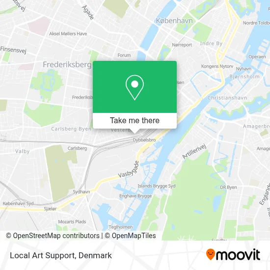 Local Art Support map