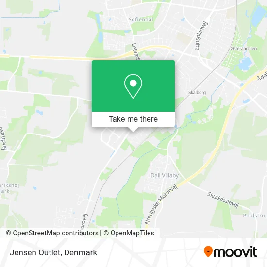 Jensen Outlet map
