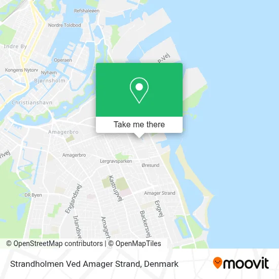 Strandholmen Ved Amager Strand map