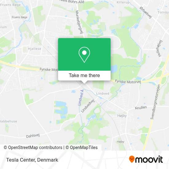 Tesla Center map