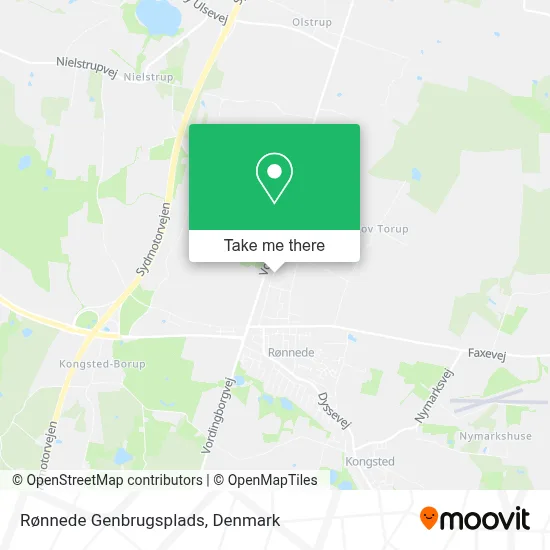 Rønnede Genbrugsplads map