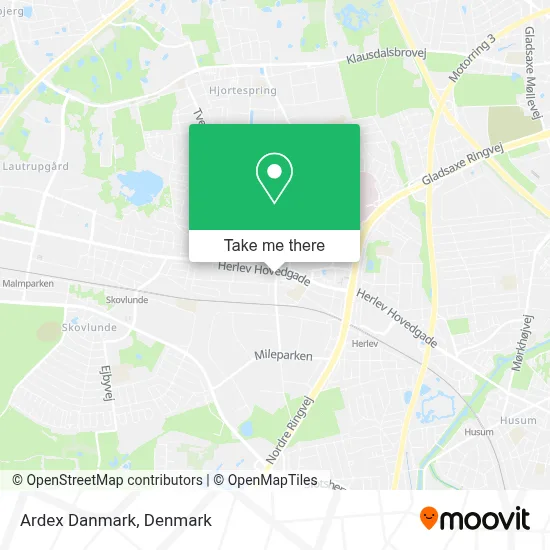 Ardex Danmark map