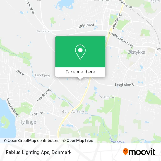 Fabius Lighting Aps map