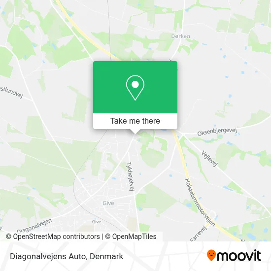 Diagonalvejens Auto map