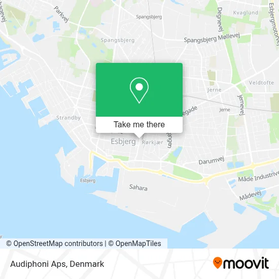 Audiphoni Aps map