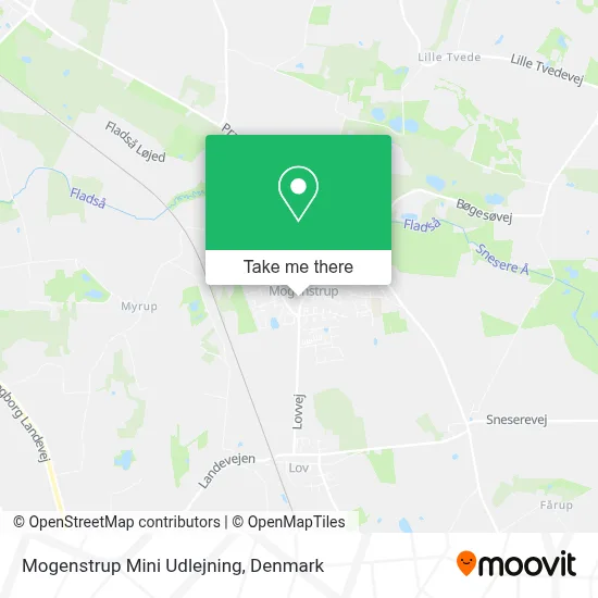 Mogenstrup Mini Udlejning map