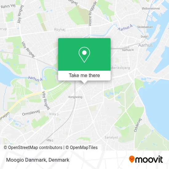 Moogio Danmark map