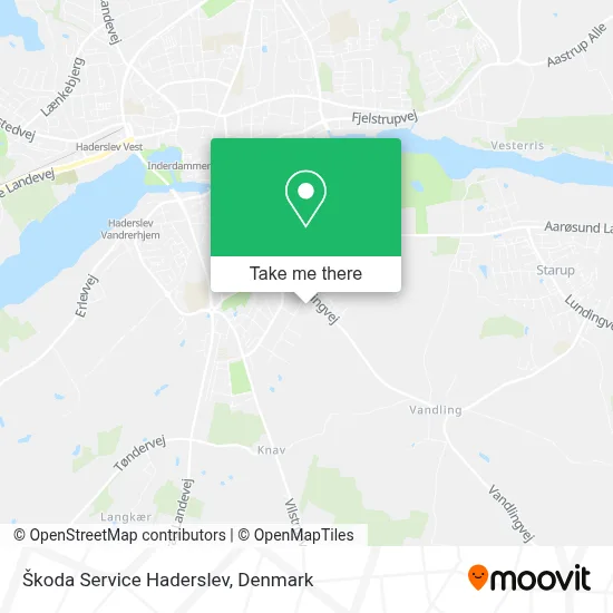 Škoda Service Haderslev map