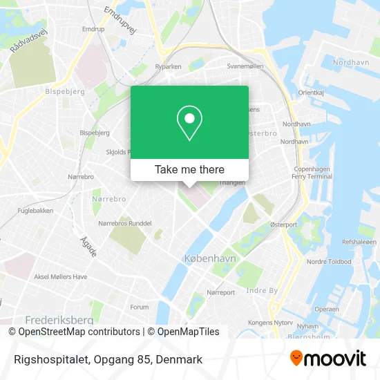 Rigshospitalet, Opgang 85 map