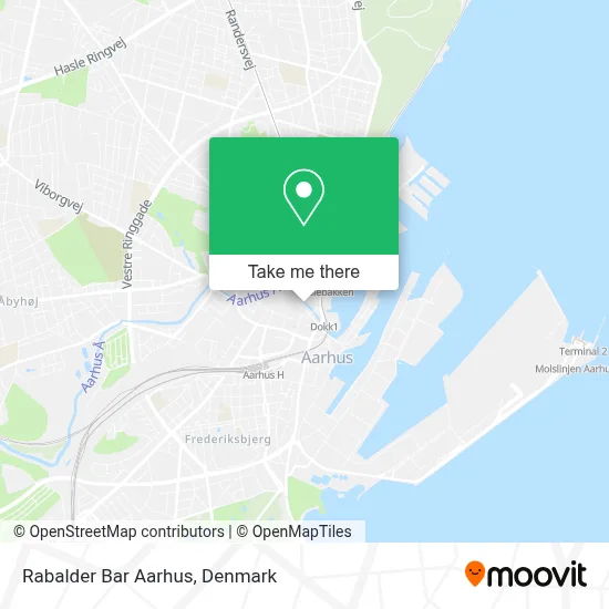 Rabalder Bar Aarhus map