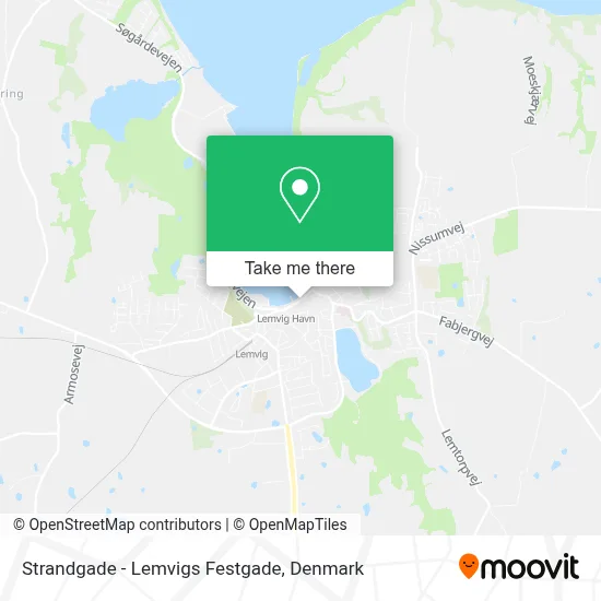 Strandgade - Lemvigs Festgade map