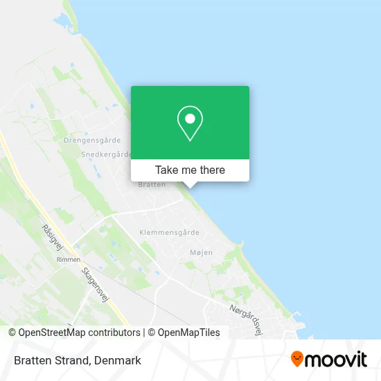 Bratten Strand map