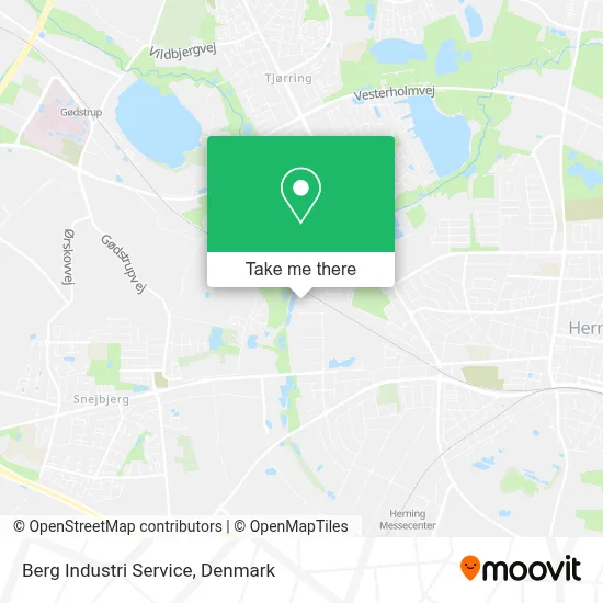 Berg Industri Service map
