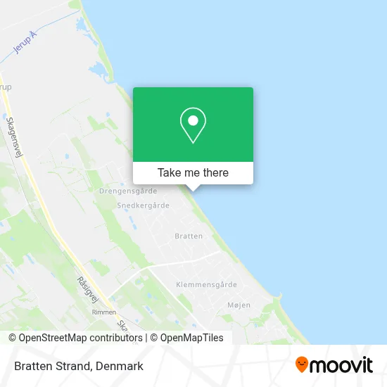 Bratten Strand map