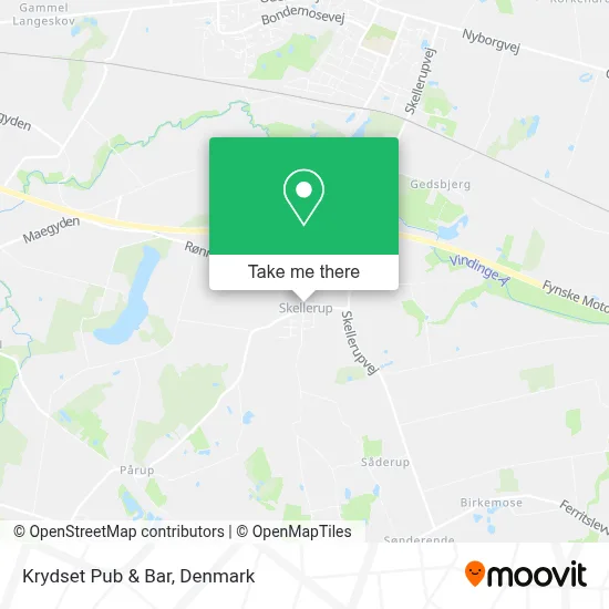 Krydset Pub & Bar map