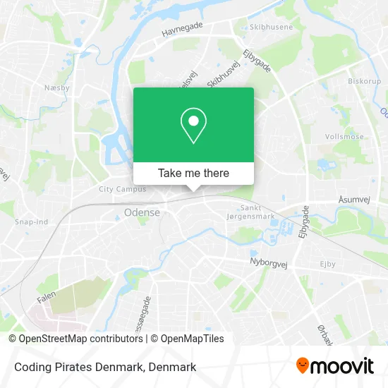 Coding Pirates Denmark map