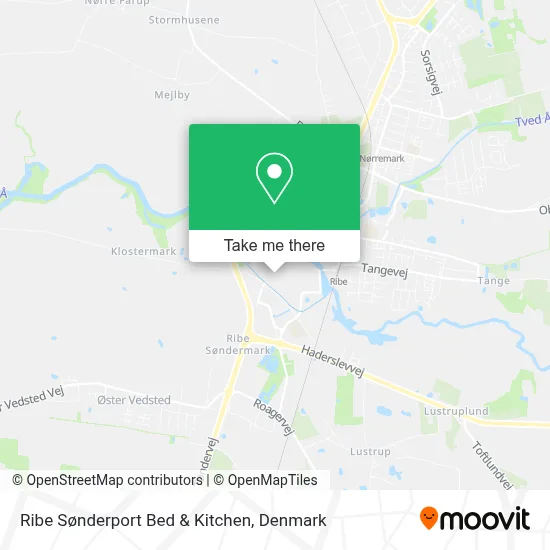 Ribe Sønderport Bed & Kitchen map