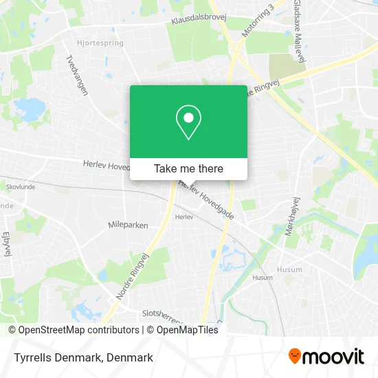 Tyrrells Denmark map