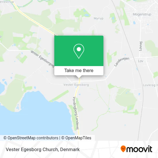 Vester Egesborg Church map