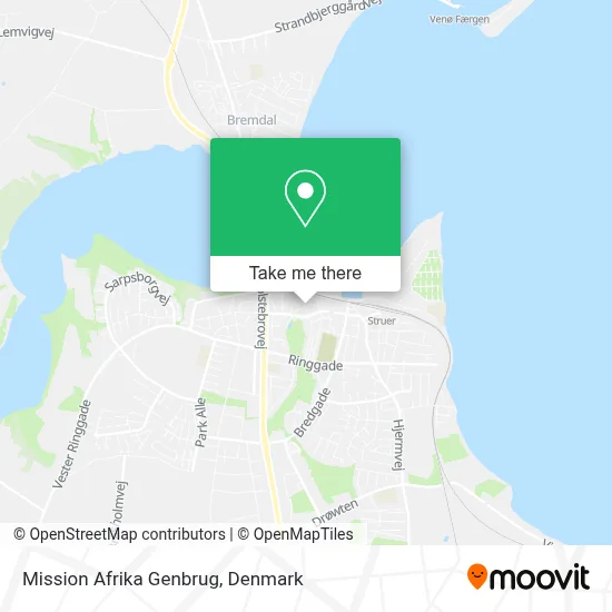Mission Afrika Genbrug map