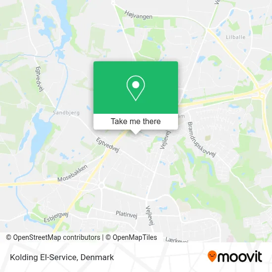 Kolding El-Service map