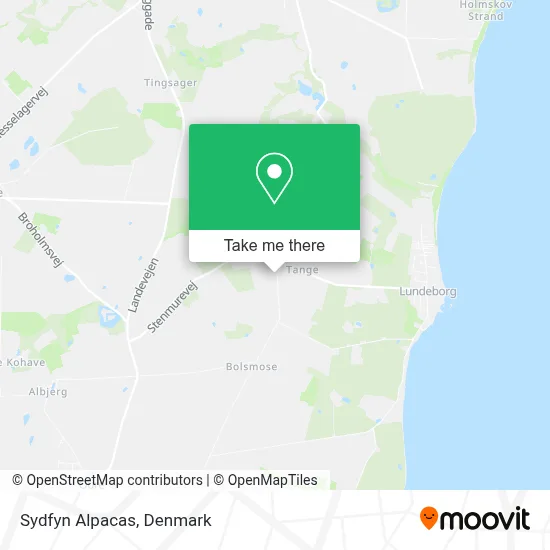 Sydfyn Alpacas map