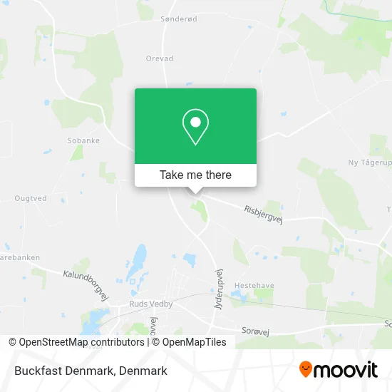 Buckfast Denmark map