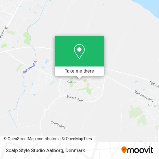 Scalp Style Studio Aalborg map