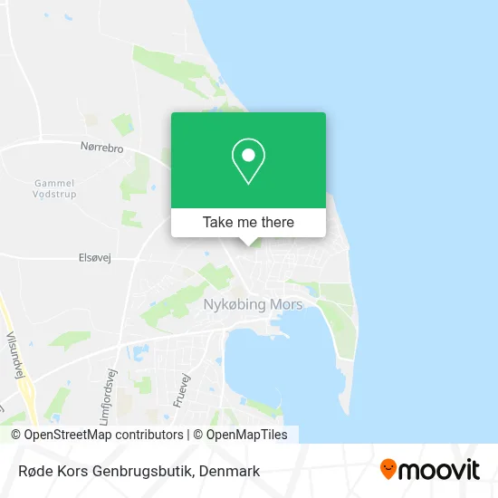 Røde Kors Genbrugsbutik map