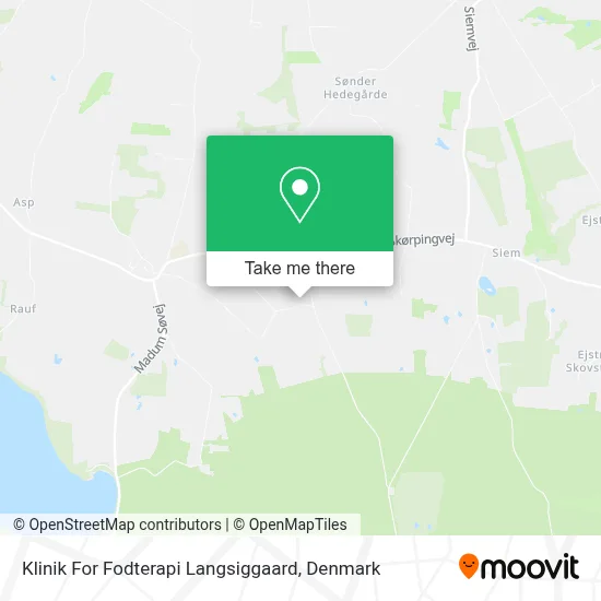 Klinik For Fodterapi Langsiggaard map