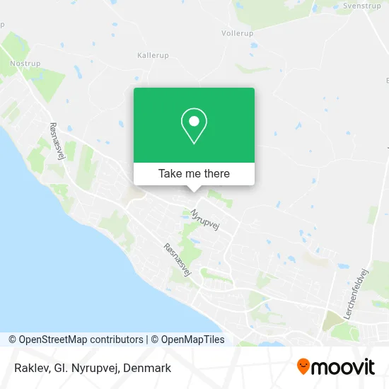 Raklev, Gl. Nyrupvej map