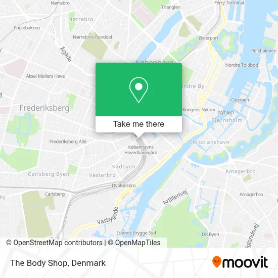The Body Shop map