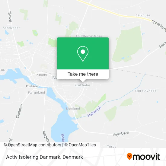 Activ Isolering Danmark map