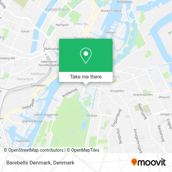 Barebells Denmark map
