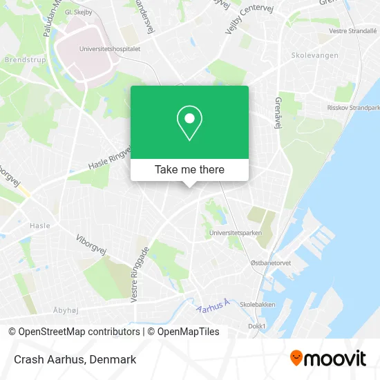Crash Aarhus map