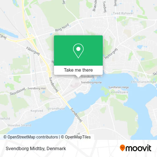 Svendborg Midtby map