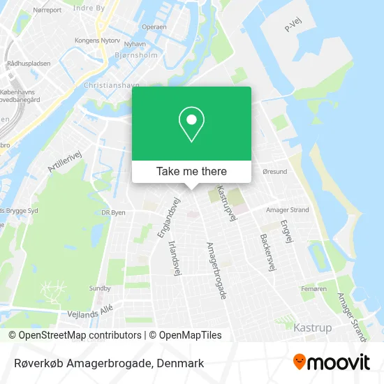 Røverkøb Amagerbrogade map