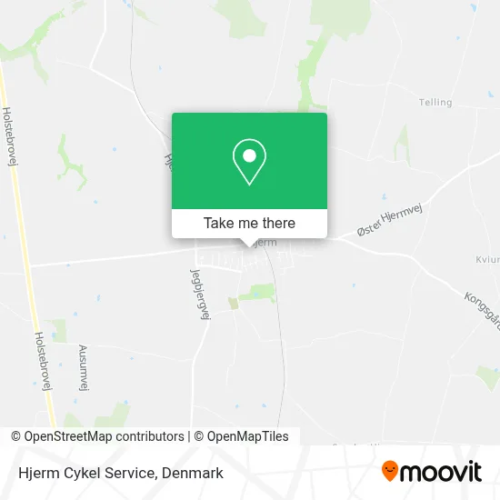 Hjerm Cykel Service map