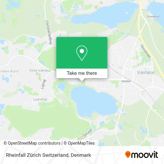 Rheinfall Zürich Switzerland map