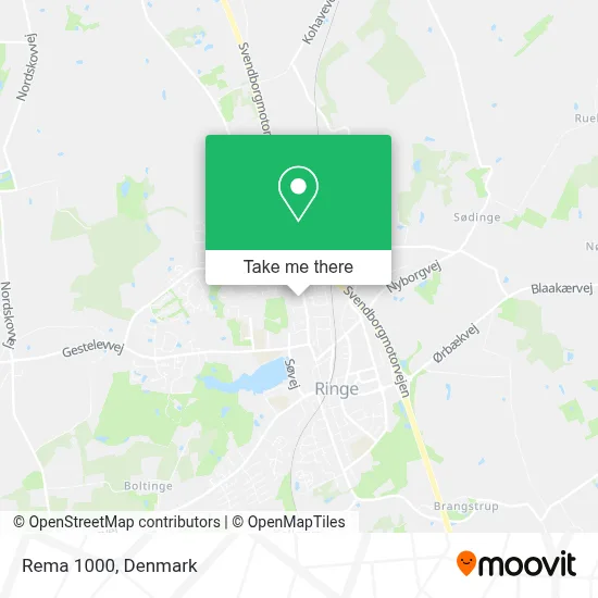 Rema 1000 map