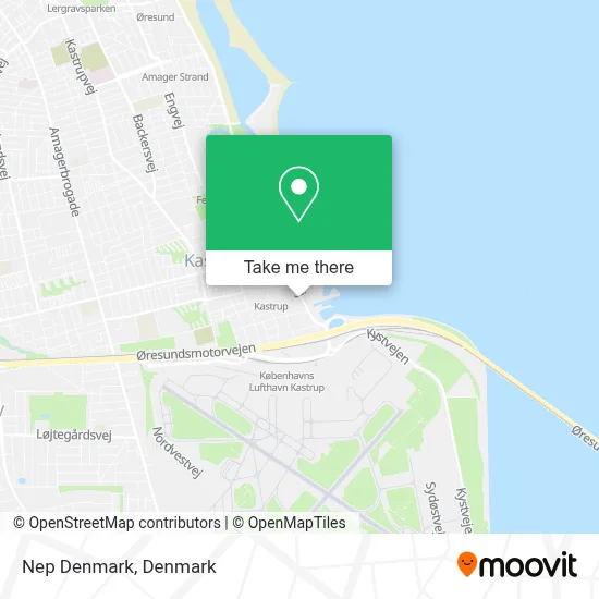 Nep Denmark map